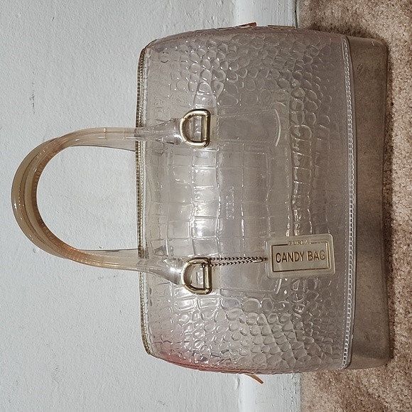 Furla Handbags - Furla Clear Opaque Jelly PVC Candy Bag Purse Satchel Handbag